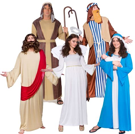 Adults Nativity Play Outfit Fancy Dress Christmas Party Festive Costume ...