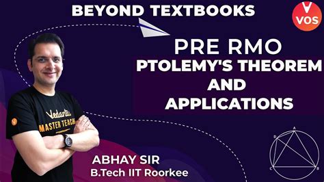 Ptolemy's Theorem and Applications [Geometry] L-11 | Beyond Textbooks | Olympiad Maths | Vedantu ...