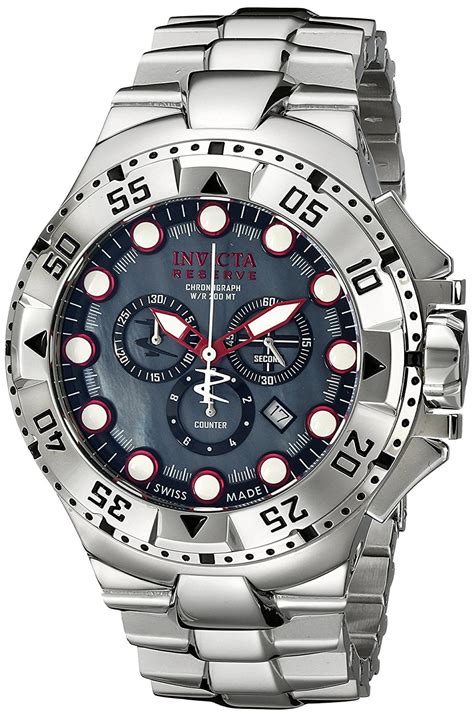 Invicta - Invicta Men's Excursion Reserve Chronograph Grey Dial Silver Tone Watch 13083 ...