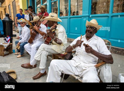 Son Cubano band in Old Havana, Cuba Stock Photo - Alamy