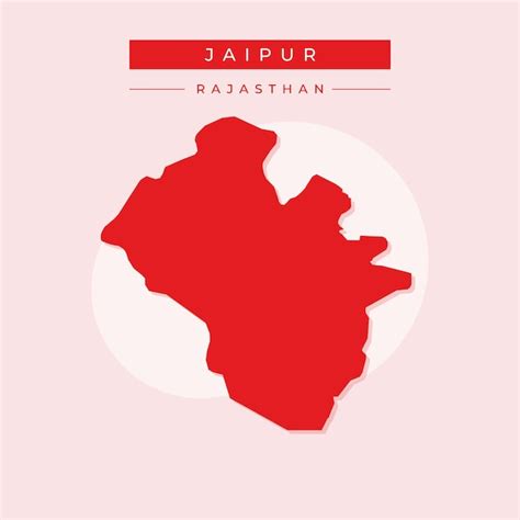 Premium Vector | Vector map of Jaipur illustration