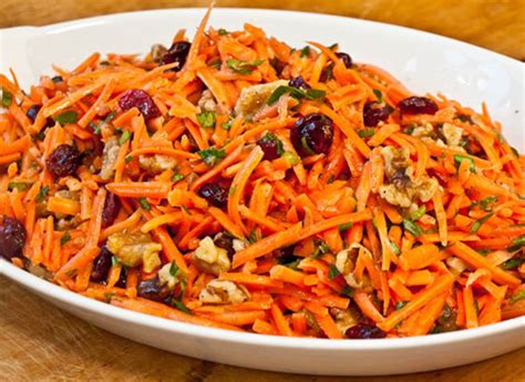 Carrot Slaw With Cranberries And Toasted Walnuts in 2020 | Carrot slaw, Walnut recipes, Slaw