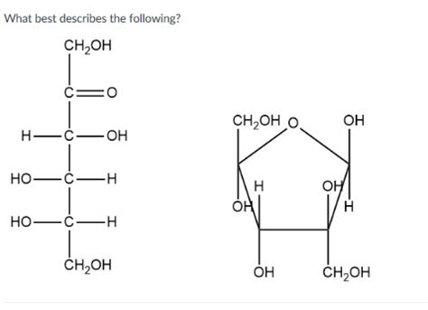 Solved A)The Fischer projection of L-fructose and an anomer | Chegg.com