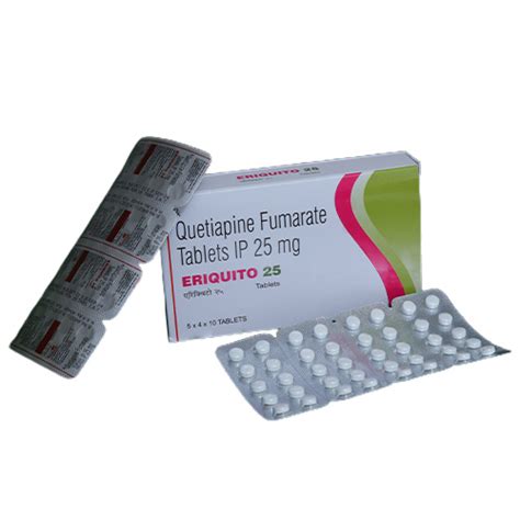 QUETIAPINE FUMARATE TABLETS IP | ERIQUITO 25