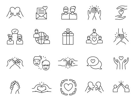 Friendship Vector Icons