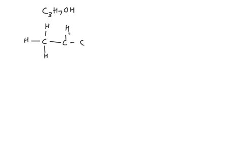 Lewis Dot Structure For C3h7oh