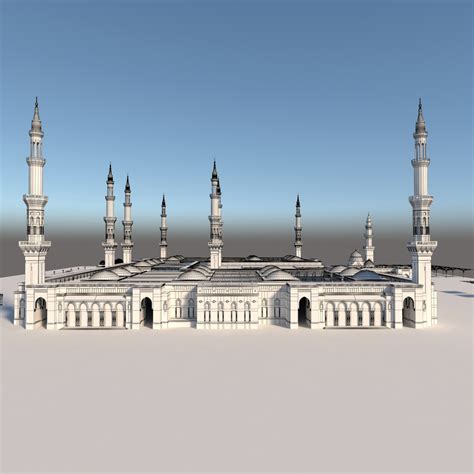 Masjid nabawi 3D model - TurboSquid 1357844