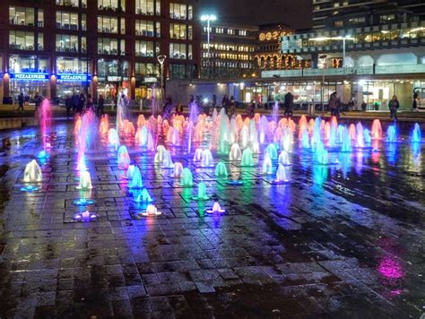 Piccadilly Gardens Fountains at... © David Dixon :: Geograph Britain ...