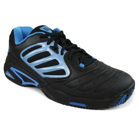 Women's: WILSON Women`s Tour Vision Tennis Shoes Black/Blue--6