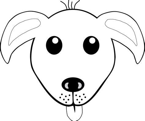 Dog Face Page Coloring Pages