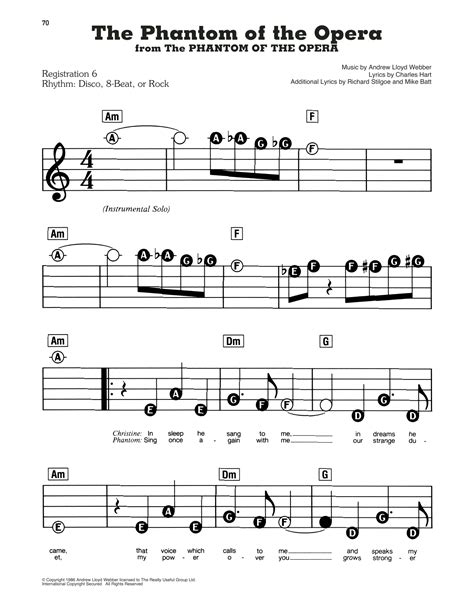 Phantom Of The Opera Sheet Music Pdf Easy - Free Online Flute Sheet Music Phantom Of The Opera ...