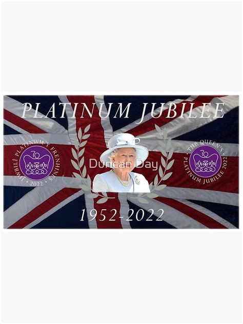 "Platinum Jubilee design with Welsh and English Logo" Poster by duncandayphotos | Redbubble