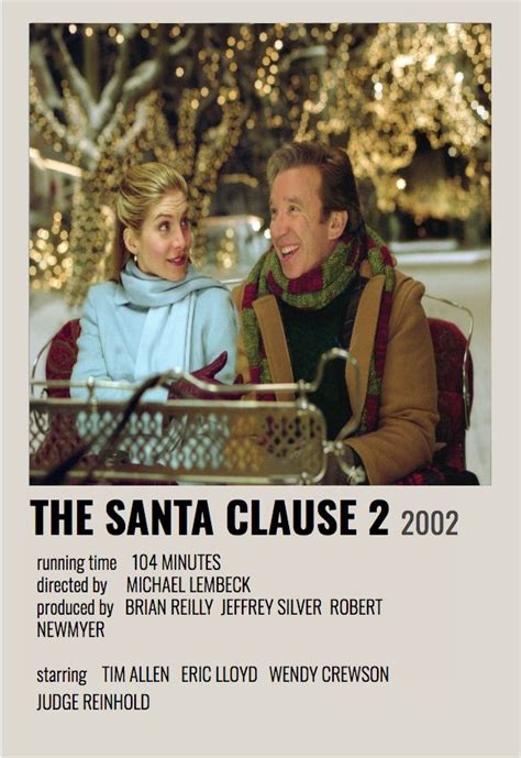 Santa Clause Movie Polaroid Poster | Best christmas movies, Christmas ...