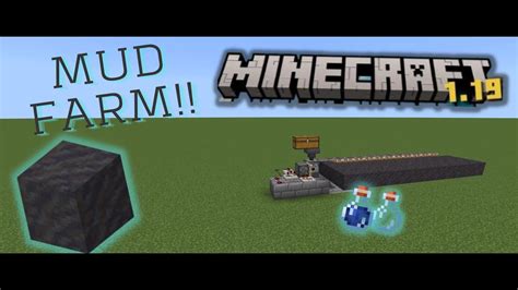 THE BEST WAY TO MAKE MUD IN MINECRAFT | MUD FARM | Minecraft Bedrock 1.19 | Easy | - YouTube