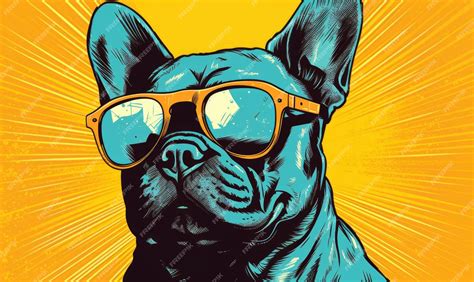 Premium AI Image | Pop Art Bulldog A Colorful and Unique Digital Artwork