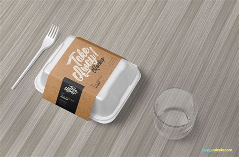 Free Disposable Food Packaging Mockup | ZippyPixels | Food packaging ...