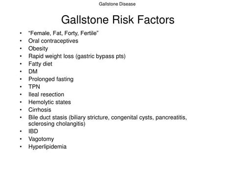 PPT - Gallstone Disease PowerPoint Presentation - ID:3204430