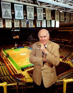 Boston Celtics Red Auerbach in Boston Garden with Parquet floor | Red ...