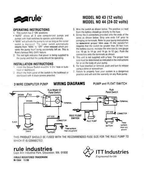 relay - Dual Float Switches for a Boat's Bilge Pump - Electrical Engineering Stack Exchange