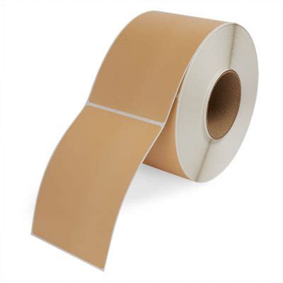 4" x 6" Light Brown Thermal Transfer Color Labels - Get a Quote