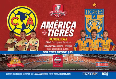 BOLETOS PARA CLUB AMERICA VS TIGRES EN HOUSTON