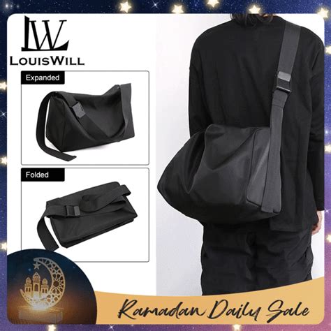 LouisWill bag for men Men Bags Large Capacity Shoulder Bag Waterproof ...