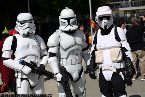 Stormtrooper, Clone Trooper, and Scout Trooper by DTJAAAAM, via Flickr | Cosplay | Pinterest ...