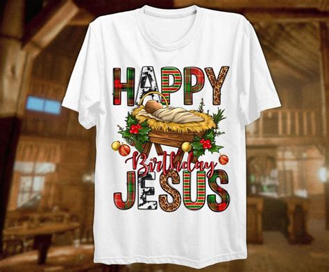 Happy Birthday Jesus Christmas Png Sublimation Design Download, Christmas Png, Baby Jesus Png ...
