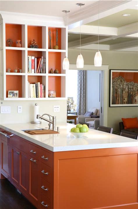 27 Cheerful Orange Kitchen Decor Ideas - DigsDigs