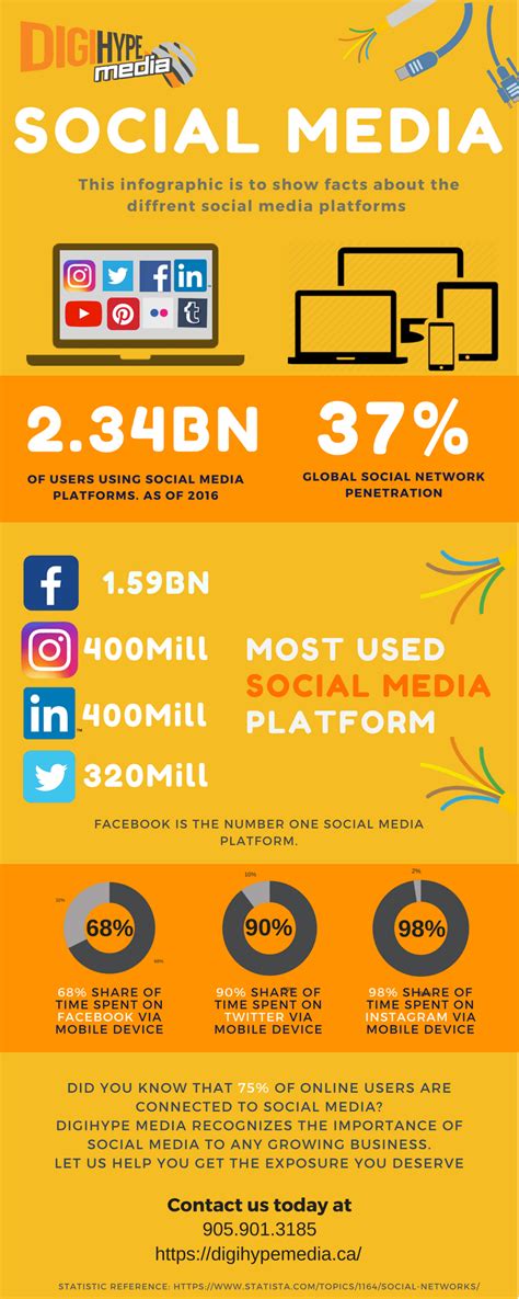 Social Media Timeline Infographic