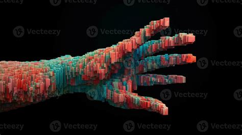 design voxel human hand ai generated 29597260 Stock Photo at Vecteezy