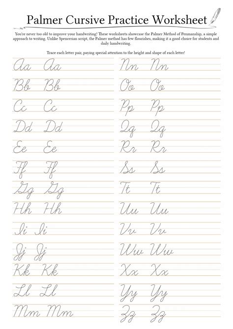 Palmer Method Cursive Writing | Cursive writing practice sheets ...