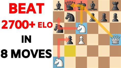 This Trick Defeats 2700+ ELO Opponents in 8 Moves! 😱 - YouTube