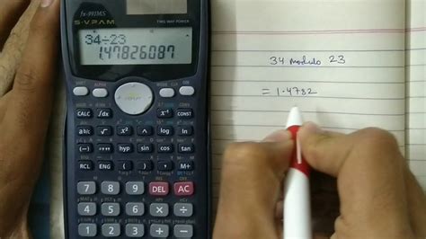 modulus/remainder Calculation 1 Step on scientific calculator fx-991ms ...