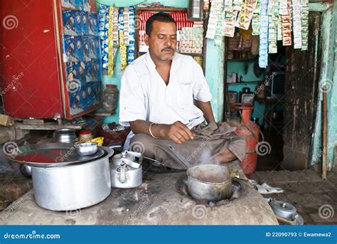 Tea shop in India editorial stock photo. Image of cafe - 22090793