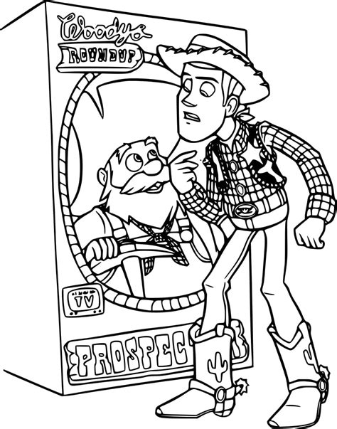 Toy Story 2 Woody and Stinky Pete coloring page - Download, Print or Color Online for Free