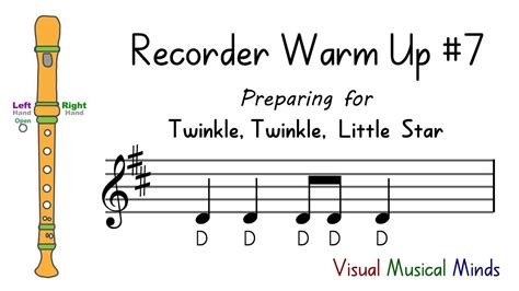 Recorder Warm-up #7: Preparing for "Twinkle, Twinkle Little Star" | Recorder songs, Little star ...