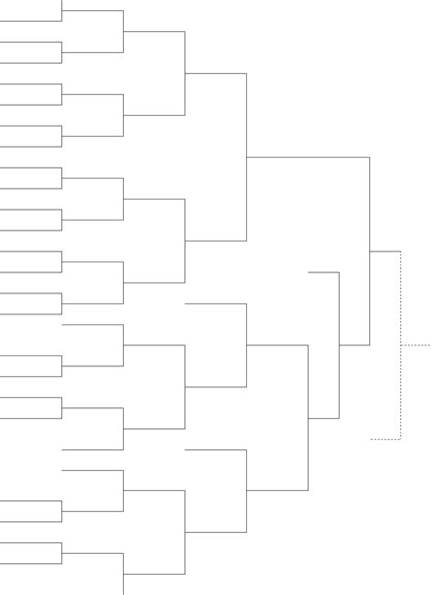 16 Team Bracket Template