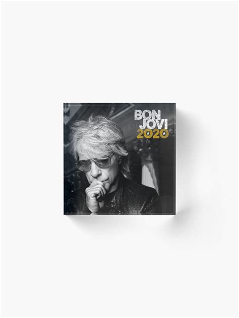 "Bon Jovi 2020 Album" Acrylic Block for Sale by gwcaemya | Redbubble