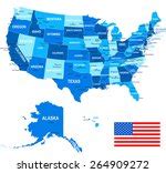 United States Map With Flag Free Stock Photo - Public Domain Pictures
