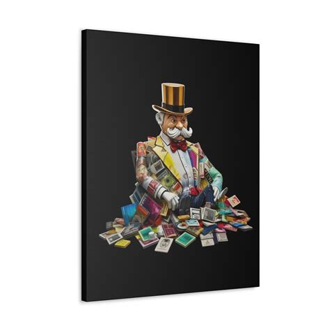 Abstract Art Money Art Monopoly Art Money Canvas Monopoly Canvas Canvas Gallery Wraps Colorful ...