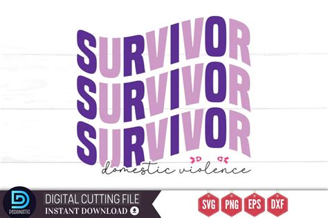 Survivor domestic violence SVG - So Fontsy