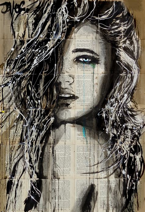 Loui Jover |Ink Drawings On Newspaper - ArtPeople.Net