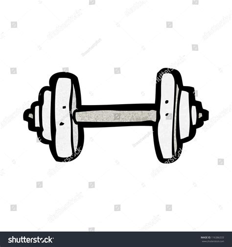 Cartoon Barbell Stock Vector Illustration 116386333 : Shutterstock