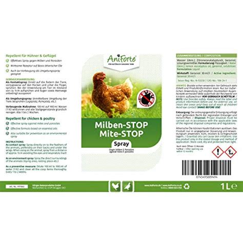 AniForte Mites Spray for Chicken 1000ml - Red Mite Treatment, Mites ...