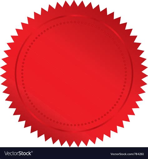 Red seal Royalty Free Vector Image - VectorStock