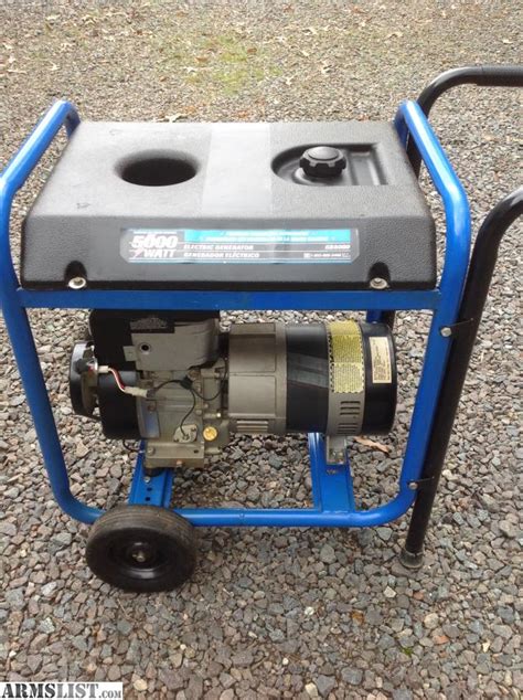 ARMSLIST - For Sale: 5000W Portable Generator