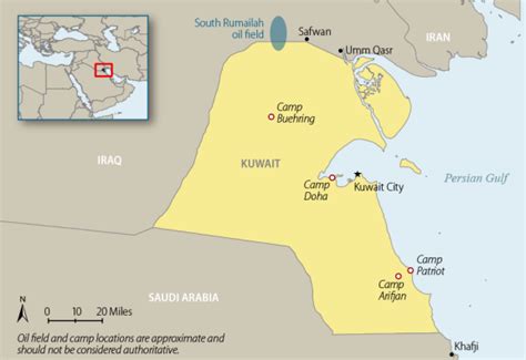 Camp Arifjan Zone Map