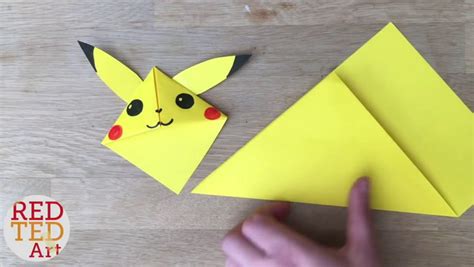 Origami Pikachu Bookmark