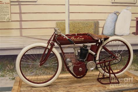 Antique indian Motorcycle Red... # Photograph by Rob Luzier - Fine Art ...